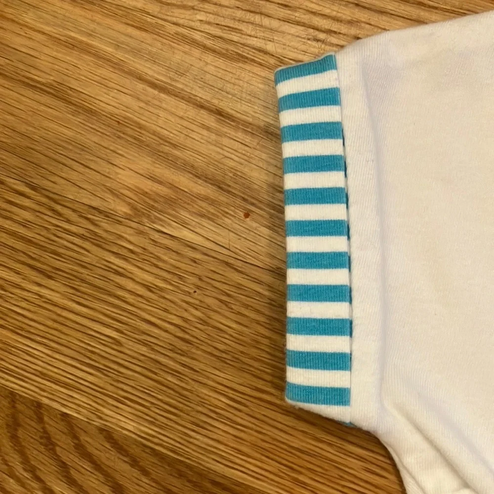 Mayoral 18 months baby/toddler White/ Turquoise Girls top and pants Matching Set
